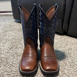 Ariat Men's Brown and Blue Western Boots